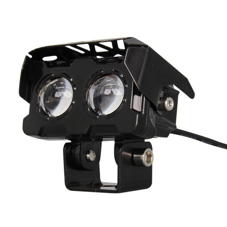 20W Motorcycle Spotlight High Bright Two Color Modified External Waterproof LED Lens Headlight(Flashing - 2 Wire) - Headlights by PMC Jewellery | Online Shopping South Africa | PMC Jewellery | Buy Now Pay Later Mobicred