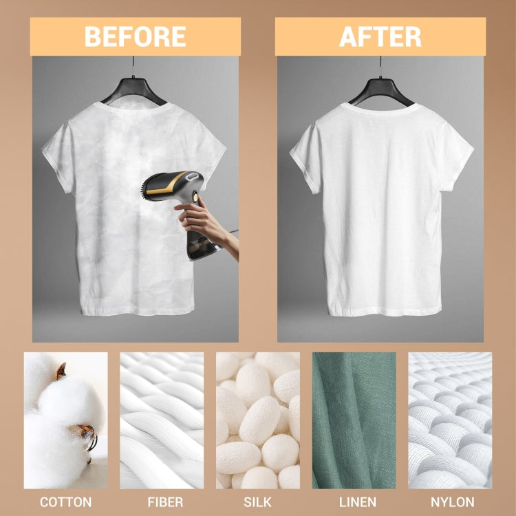 Small Portable Handheld Household Steam Spray Clothes Wrinkle Removal Iron, Size: UK Plug(White) - free shipping - PMC TechLife - Order now!