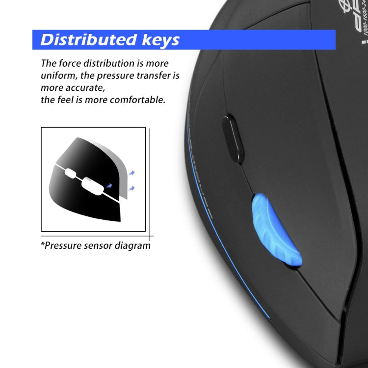 ZELOTES F-35A 6-Buttons Vertical Grip Ergonomic Rechargeable Wireless Mouse(Wireless Version) - free shipping - PMC TechLife - Order now!