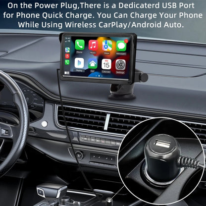 7 Inch Bluetooth 5.0 Portable CarPlay Monitor, Specifications: Display + Camera - Car MP3 & MP4 & MP5 by PMC Jewellery | Online Shopping South Africa | PMC Jewellery | Buy Now Pay Later Mobicred