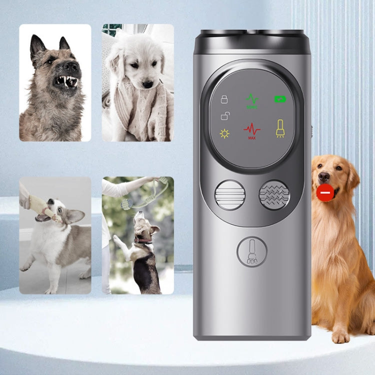 Ultrasonic Three-head Barking Stopper Dog Training Device with Flashing Light - Training Aids by PMC TechLife | Online Shopping South Africa | PMC TechLife | Buy Now Pay Later Mobicred