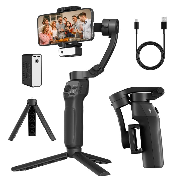 Three-Axis Anti-Shake Smart Gimbal Handheld Stabiliser With Face Follow Shot(Black) - Handheld Gimbals by PMC Jewellery | Online Shopping South Africa | PMC Jewellery | Buy Now Pay Later Mobicred