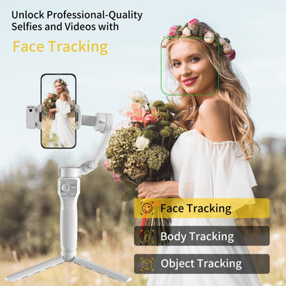 Three-Axis Anti-Shake Smart Gimbal Handheld Stabiliser With Face Follow Shot(Black) - Handheld Gimbals by PMC Jewellery | Online Shopping South Africa | PMC Jewellery | Buy Now Pay Later Mobicred