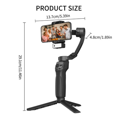 Three-Axis Anti-Shake Smart Gimbal Handheld Stabiliser With Face Follow Shot(Black) - Handheld Gimbals by PMC Jewellery | Online Shopping South Africa | PMC Jewellery | Buy Now Pay Later Mobicred