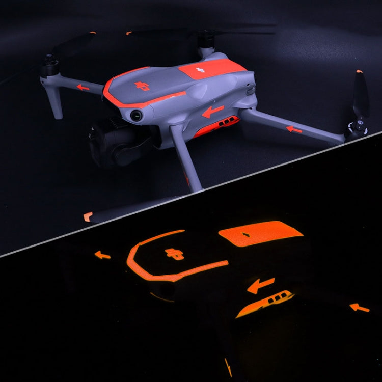 For DJI Air 3S / 3 Luminous Stickers Night Glow Film(Orange Red) - free shipping - PMC TechLife - Order now!