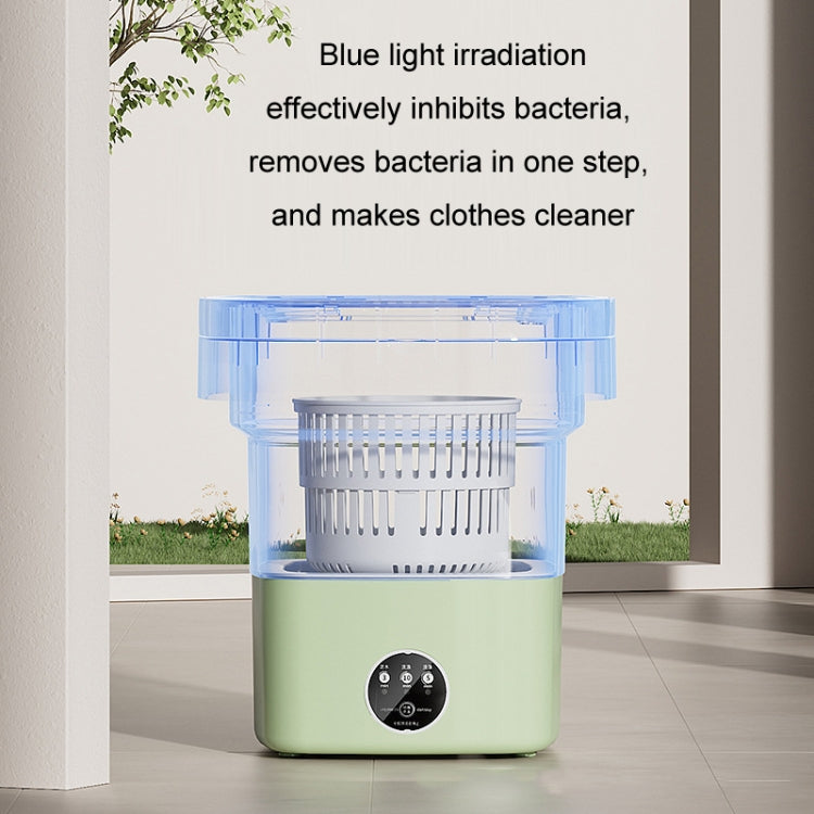 Fully Automatic Mini Foldable Washing Machine With Dehydration Function, Size: AU Plug(Green) - free shipping - PMC TechLife - Order now!