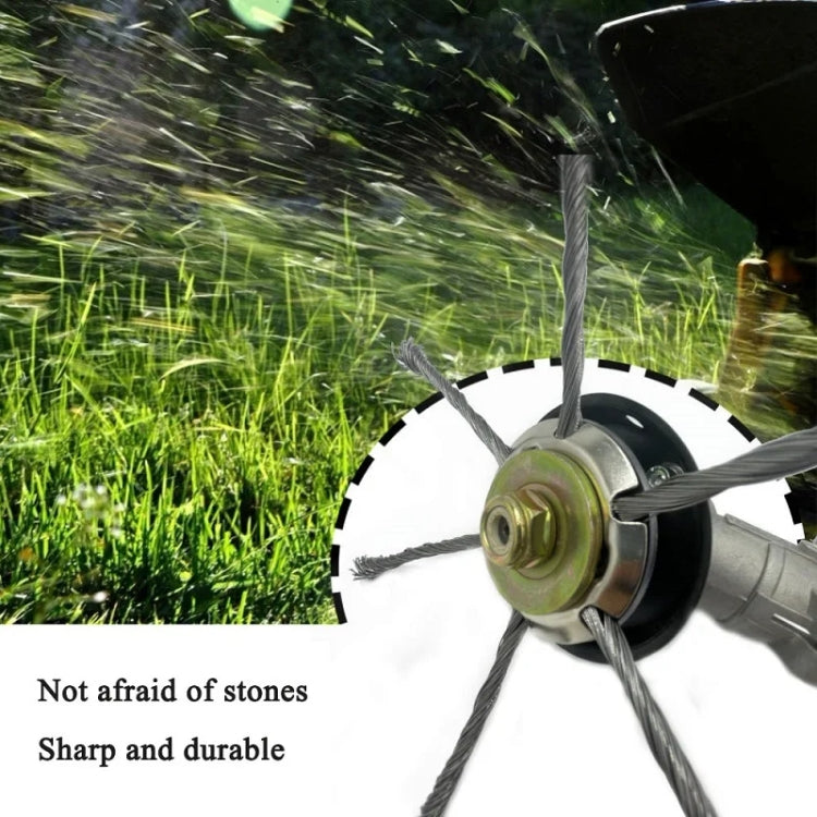 Steel Wire Weeding Wheel Twisted Wire Weeding Disc Mower Blade Accessories, Spec: 3-heads - Lawn Mower, Saws & Accessories by PMC TechLife | Online Shopping South Africa | PMC TechLife | Buy Now Pay Later Mobicred