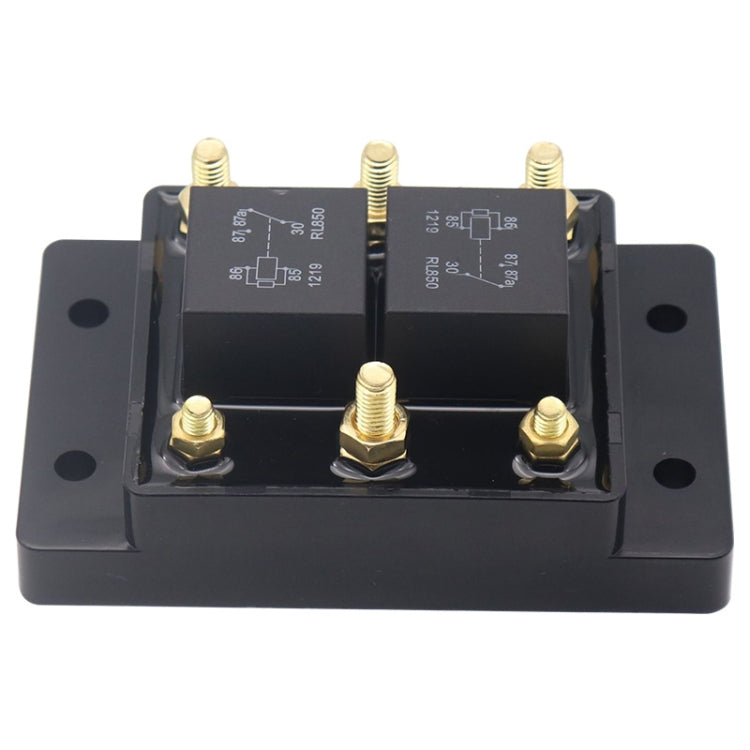 12V80A Automotive Relay Module Waterproof Fuse Box(Black) - Relays by PMC Jewellery | Online Shopping South Africa | PMC Jewellery | Buy Now Pay Later Mobicred