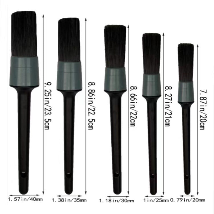 11pcs /Set Car Wash Cleaning Gap Detail Short Handle Brush(Blue) - Car washing supplies by PMC Jewellery | Online Shopping South Africa | PMC Jewellery | Buy Now Pay Later Mobicred