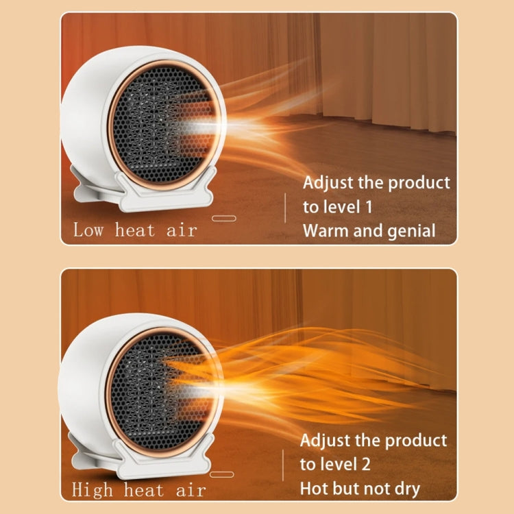 1800W Desktop High-power Two-speed Heater Household Fast Heating Heater, Spec: EU Plug(White) - Electric Heaters by PMC Jewellery | Online Shopping South Africa | PMC Jewellery | Buy Now Pay Later Mobicred