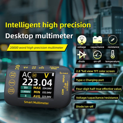 BSIDE S40 High Precision Digital Multimeter Portable Desktop Colorful Screen 20,000 Characters Multimeter - Digital Multimeter by BSIDE | Online Shopping South Africa | PMC Jewellery | Buy Now Pay Later Mobicred