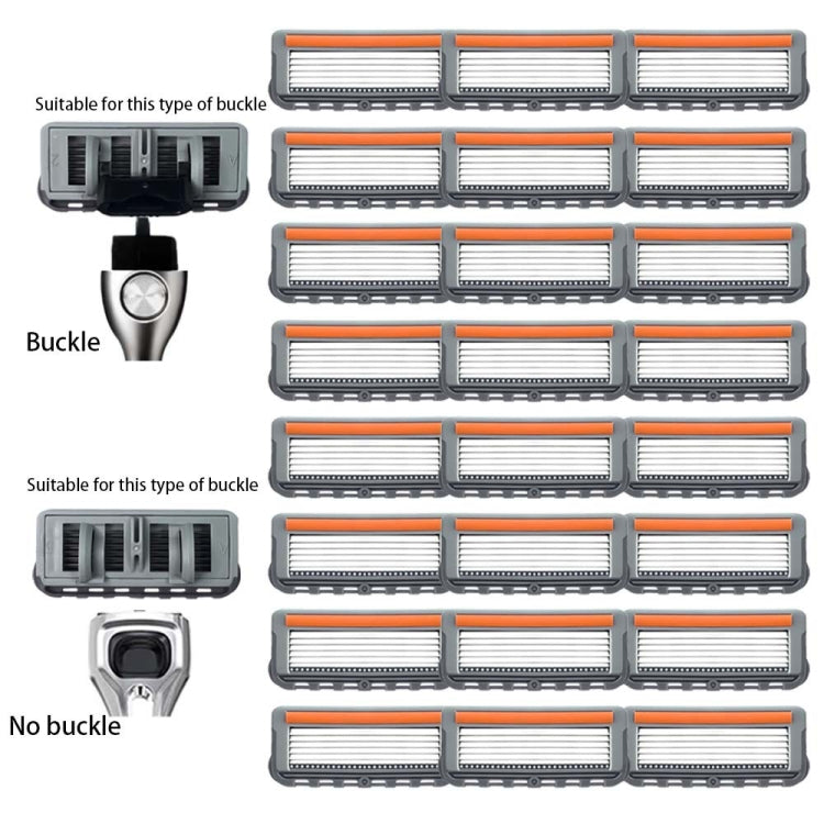 2pcs /Pack Six Blade OpenBack System Skin Razor Refills for Men - Accessories by PMC Jewellery | Online Shopping South Africa | PMC Jewellery | Buy Now Pay Later Mobicred