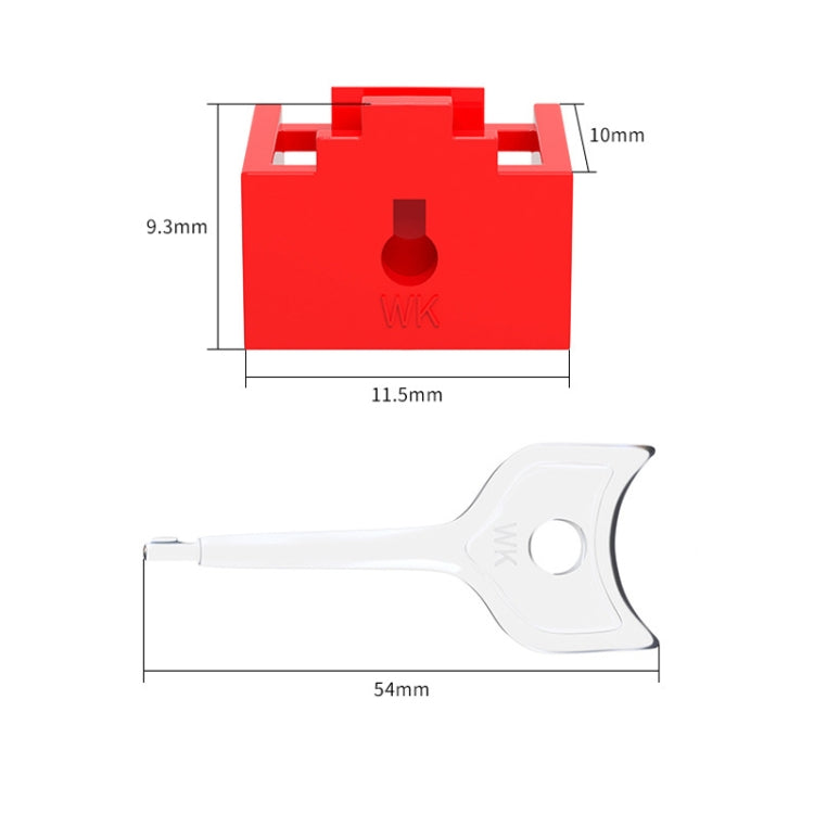 RJ45 Pport Anti-theft Lock Removable Dust Plug(Black 10 Plug+1 Key) - Anti-Dust Plugs by PMC TechLife | Online Shopping South Africa | PMC TechLife | Buy Now Pay Later Mobicred