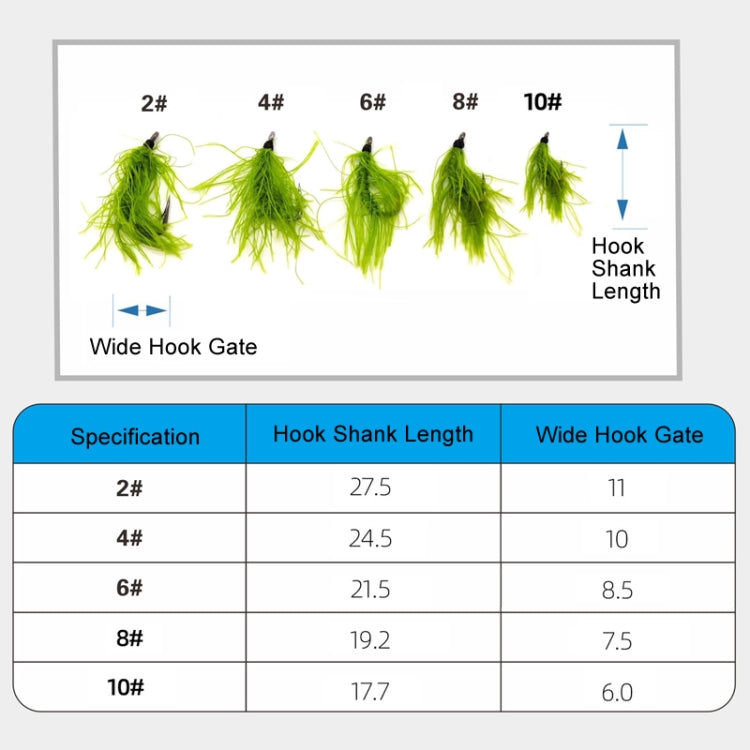 4pcs /Box Hooks Imitation Aquatic Grass Fishing Hooks Grass Hooks(8#) - Fishing Hooks by PMC TechLife | Online Shopping South Africa | PMC TechLife | Buy Now Pay Later Mobicred