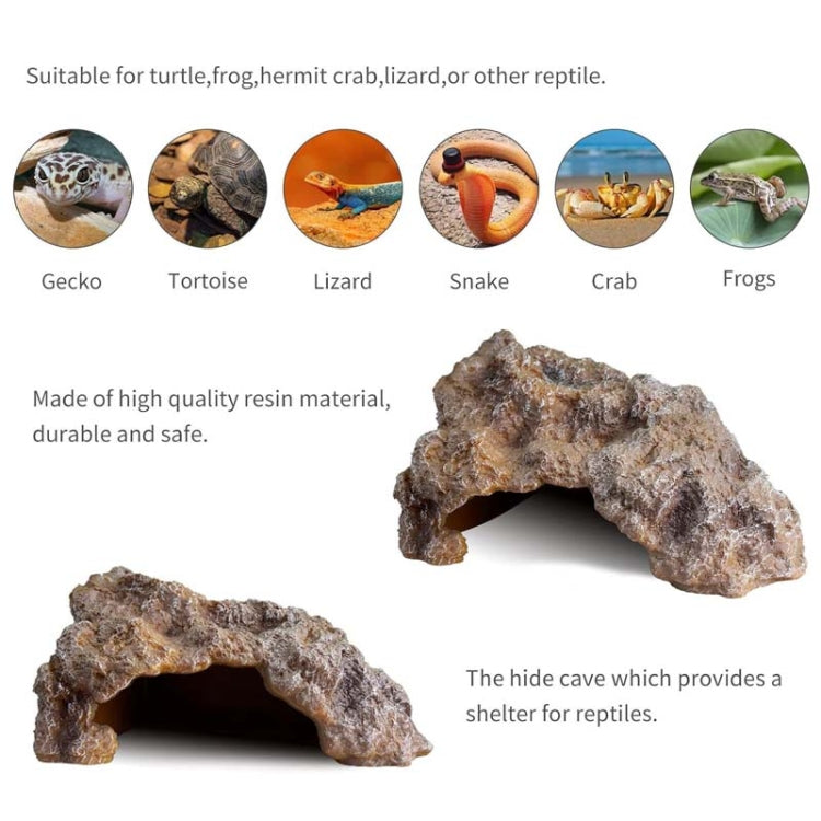 L Reptile Simulation Rocks Hideaway House Turtle Sunbed - Reptile Supplies by PMC TechLife | Online Shopping South Africa | PMC TechLife | Buy Now Pay Later Mobicred