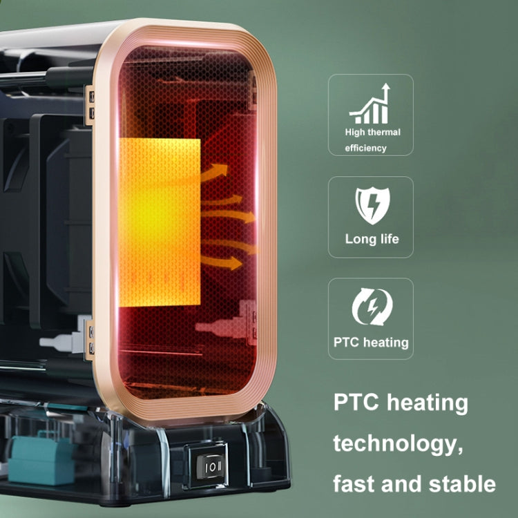 1000W High-power Household Heater Small Desktop Ceramic PTC Heating Heater, Spec: US Plug(White) - Electric Heaters by PMC TechLife | Online Shopping South Africa | PMC TechLife | Buy Now Pay Later Mobicred