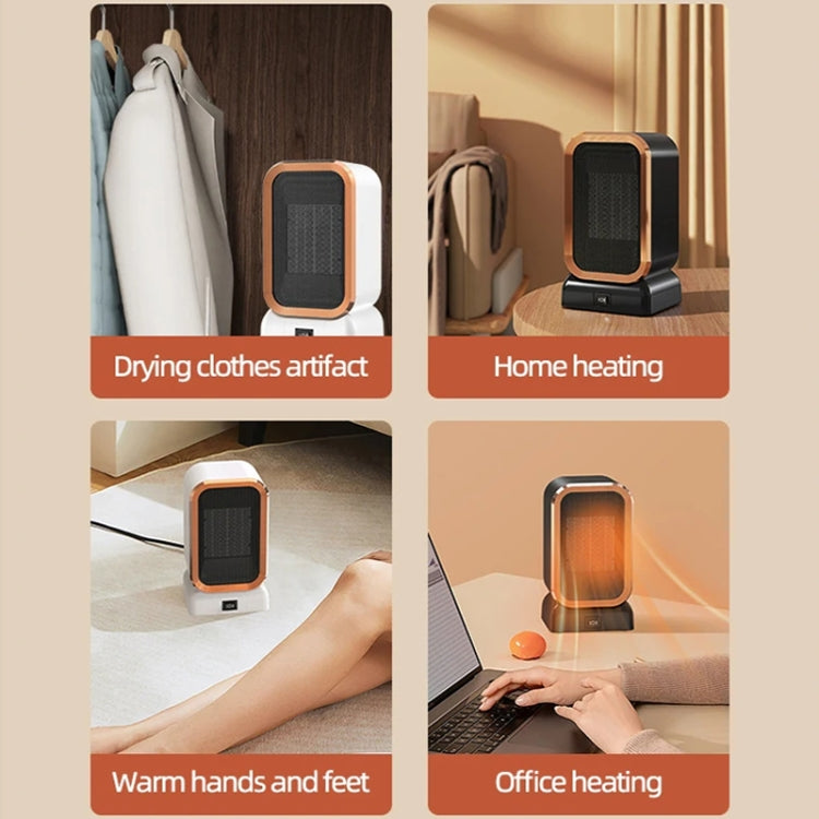 1000W High-power Household Heater Small Desktop Ceramic PTC Heating Heater, Spec: UK Plug(White) - Electric Heaters by PMC TechLife | Online Shopping South Africa | PMC TechLife | Buy Now Pay Later Mobicred