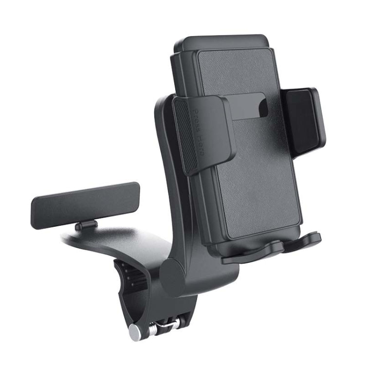 Car Dashboard Multifunctional Rotating And Folding Cell Phone Navigation Holder(Black) - Universal Car Holders by PMC TechLife | Online Shopping South Africa | PMC TechLife | Buy Now Pay Later Mobicred