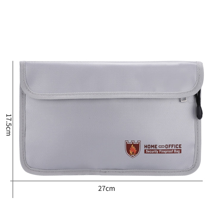 Double Zipper Pockets Fireproof Document Bag Valuables Storage Pouch 10.6x6.9 Inch - free shipping - PMc TechLife - Order now!