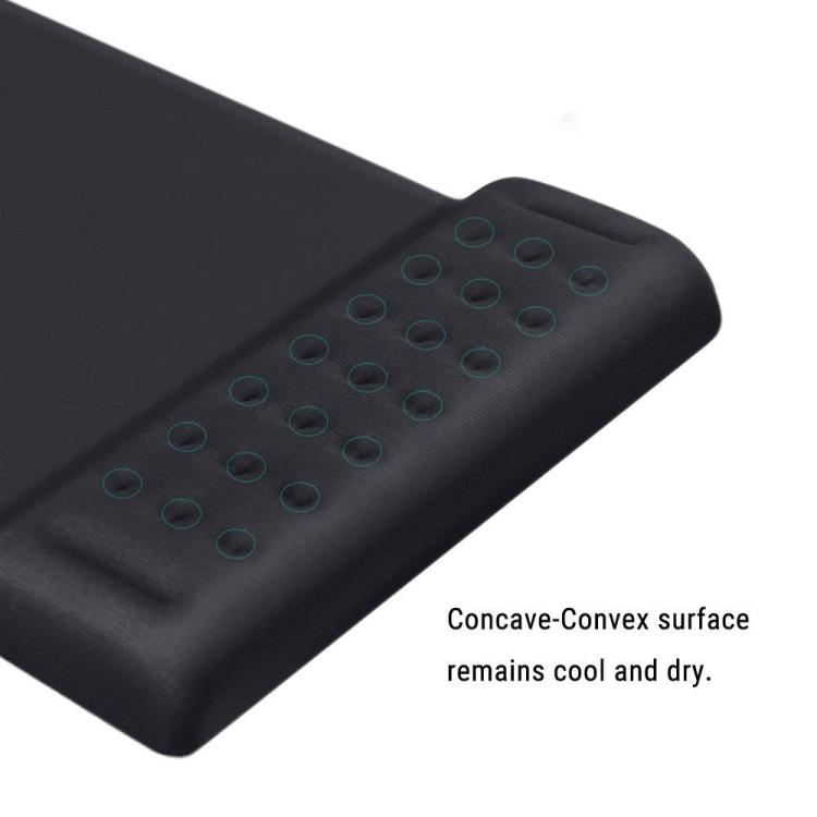 Rectangular Memory Foam Slow Rebound Wrist Breathable Mouse Pad(Black) - Mouse Pads by PMC TechLife | Online Shopping South Africa | PMC TechLife | Buy Now Pay Later Mobicred