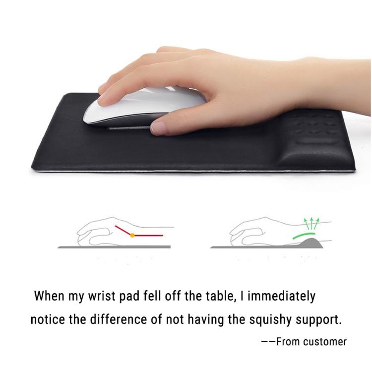 Rectangular Memory Foam Slow Rebound Wrist Breathable Mouse Pad(Black) - Mouse Pads by PMC TechLife | Online Shopping South Africa | PMC TechLife | Buy Now Pay Later Mobicred