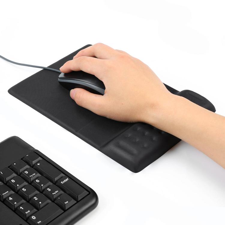 Rectangular Memory Foam Slow Rebound Wrist Breathable Mouse Pad(Black) - Mouse Pads by PMC TechLife | Online Shopping South Africa | PMC TechLife | Buy Now Pay Later Mobicred