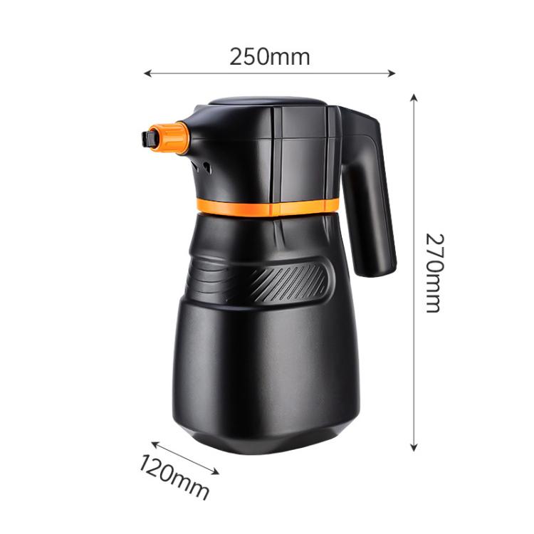 2L Car Washing Electrical Foam Sprayer Rechargeable Pressurized PA Kettle(White Orange) - Car washing supplies by PMC TechLife | Online Shopping South Africa | PMC TechLife | Buy Now Pay Later Mobicred