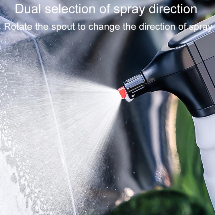 2L Car Washing Electrical Foam Sprayer Rechargeable Pressurized PA Kettle(White Orange) - Car washing supplies by PMC TechLife | Online Shopping South Africa | PMC TechLife | Buy Now Pay Later Mobicred
