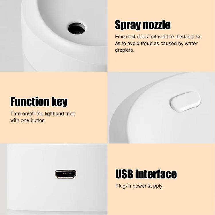 200ml Dazzling Mini USB Humidifier Desktop Car Home Air Humidifier(Pink) - free shipping - PMC TechLife - Order now!
