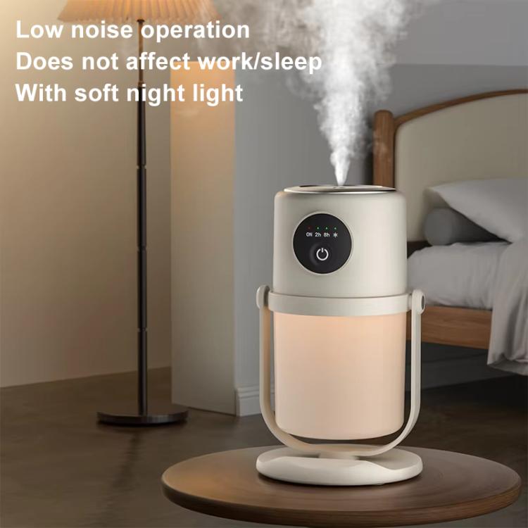 USB Intelligent Home Large Capacity Humidifier With Night Light Small Air Purifier, Color: White+Base - free shipping - PMC TechLife - Order now!