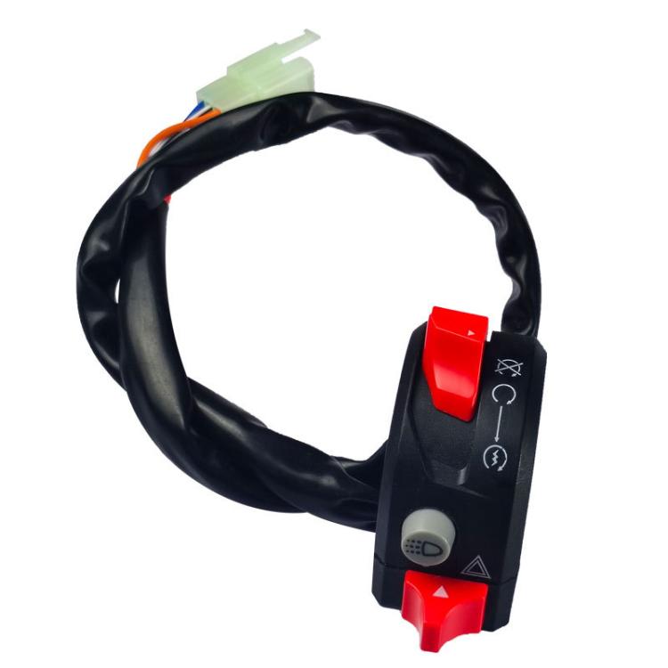 Motorcycle Modification Accessories Handlebar Faucet Start And Stop Double Flash Switch(Black) - Electrical System by PMC TechLife | Online Shopping South Africa | PMC TechLife | Buy Now Pay Later Mobicred