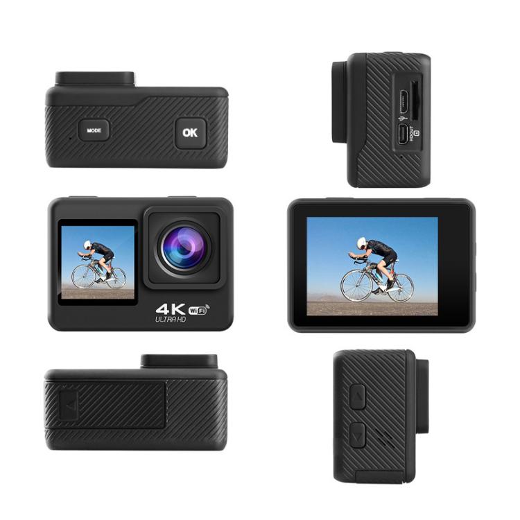 WIFI Wide-angle EIS Anti-shake Touch Color Dual-screen Remote Control Video Sports Camera(Q60TR) - free shipping - PMC TechLife - Order now!