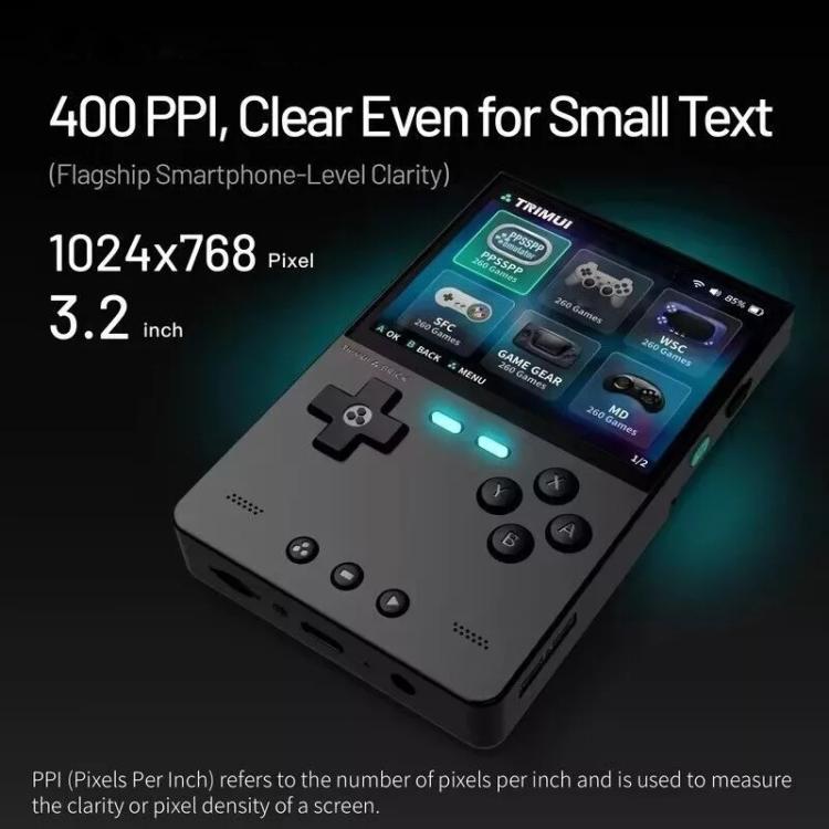 TRIMUI BRICK Open Source Pocket Console Portable Wireless Bluetooth HD Retro Arcade, Size: 256G(Red) - free shipping - PMc TechLife - Order now!