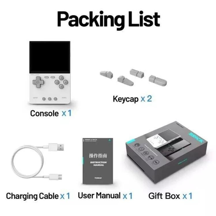 TRIMUI BRICK Open Source Pocket Console Portable Wireless Bluetooth HD Retro Arcade, Size: 64G(White) - free shipping - PMc TechLife - Order now!