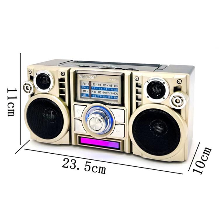 COLON RX-65SD Solar Charging Stereo FM Radio Wireless Bluetooth Speaker(Random Color Delivery) - Radio Player by COLON | Online Shopping South Africa | PMC Jewellery | Buy Now Pay Later Mobicred