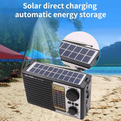 Isolariearth IS-F10S Solar Powered Full-Band FM / AM / SW Radio Bluetooth Speaker with Flashlight - Radio Player by Isolariearth | Online Shopping South Africa | PMC Jewellery | Buy Now Pay Later Mobicred