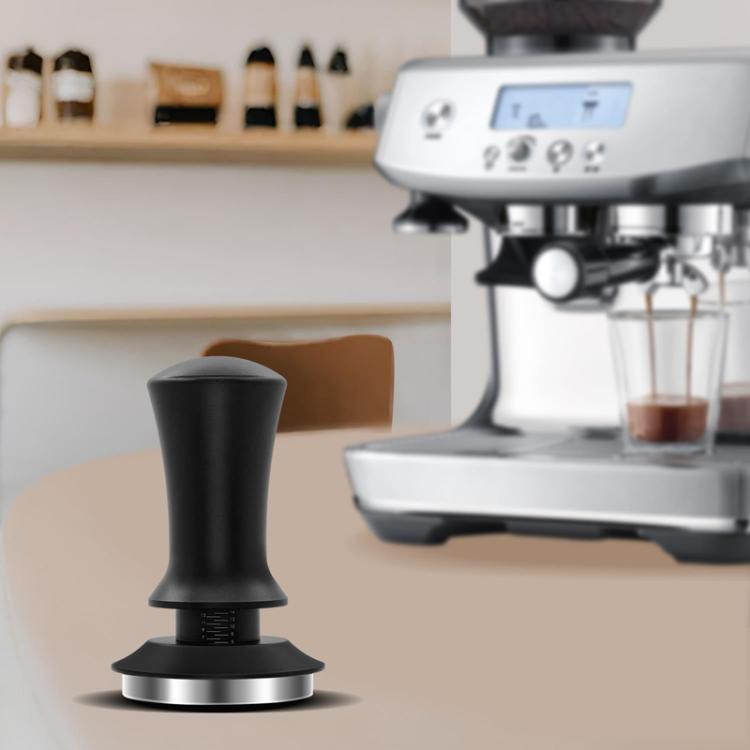 Scale Horizontal Constant Pressure Coffee Grinder Stretching Powder Press Hammer, Style: Black Flat Bottom+Round Base(51mm) - free shipping - PMC TechLife - Order now!