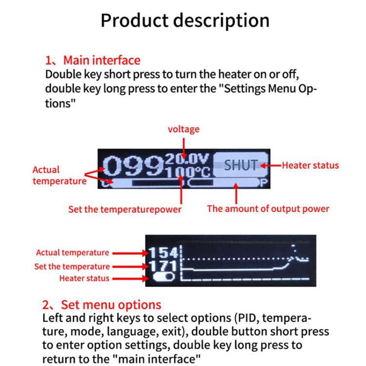 LCD Intelligent Temperature Control Screen Displays Double-Layer Heating Plate(ZFX-G3061) - Repair Platform by PMC TechLife | Online Shopping South Africa | PMC TechLife | Buy Now Pay Later Mobicred