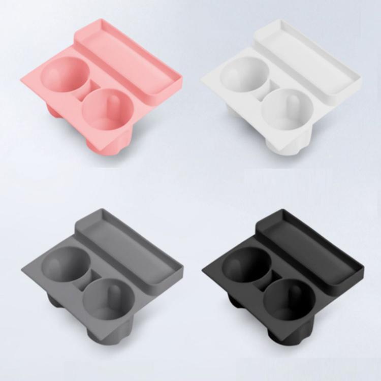 For Tesla 21-23 Model 3/Y Central Control Integrated Silicone Storage Cup Holder(Gray) - Car Drink Holders by PMC TechLife | Online Shopping South Africa | PMC TechLife | Buy Now Pay Later Mobicred
