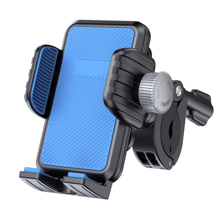 Bicycle Motorcycle Shock Absorption Mobile Phone Holder Gravity Navigation Mount(Blue) - Holders by PMc TechLife | Online Shopping South Africa | PMc TechLife | Buy Now Pay Later Mobicred