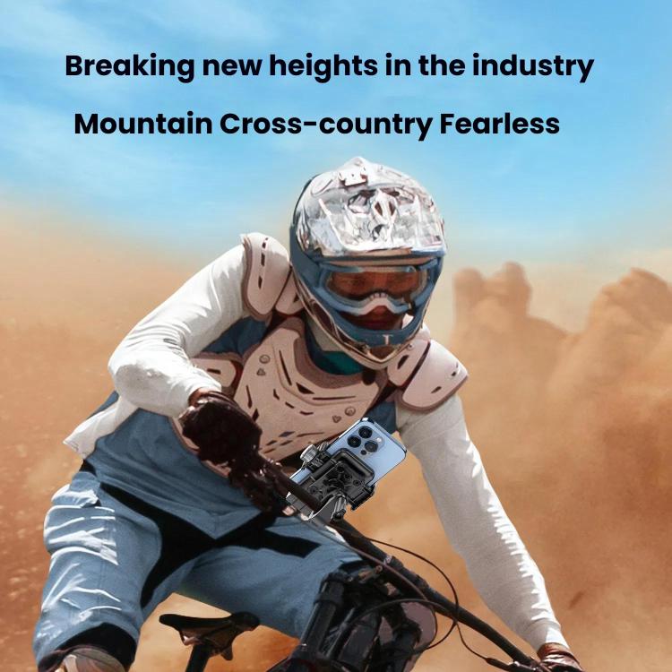 Bicycle Motorcycle Shock Absorption Mobile Phone Holder Gravity Navigation Mount(Blue) - Holders by PMc TechLife | Online Shopping South Africa | PMc TechLife | Buy Now Pay Later Mobicred