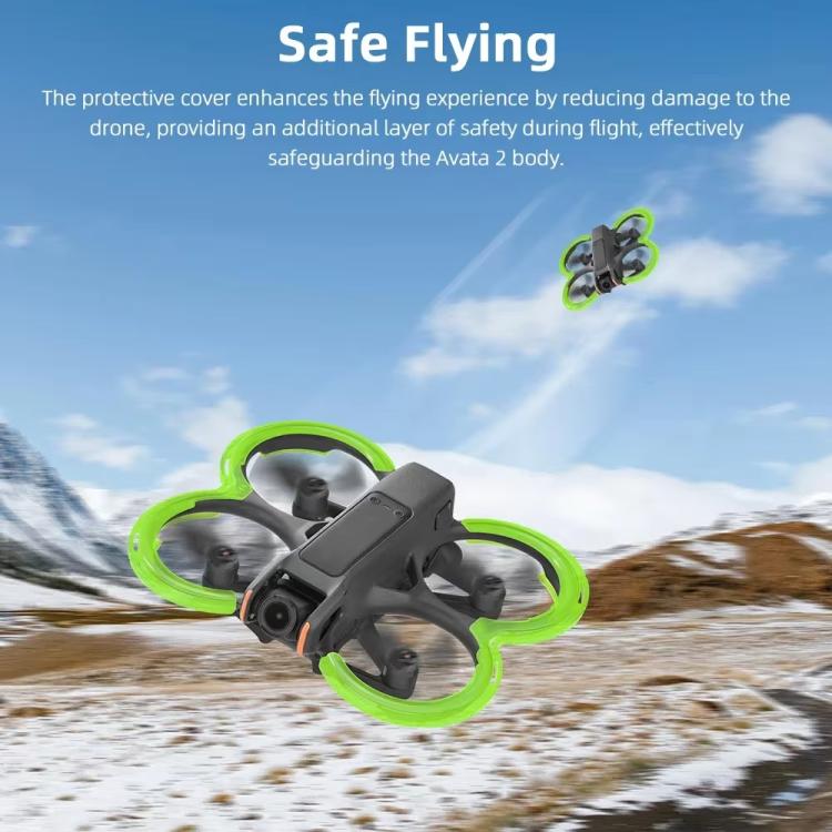 For DJI Avata 2 BRDRC Integrated Paddle Protector One-piece Bumper Ring(Orange) - free shipping - PMC TechLife - Order now!