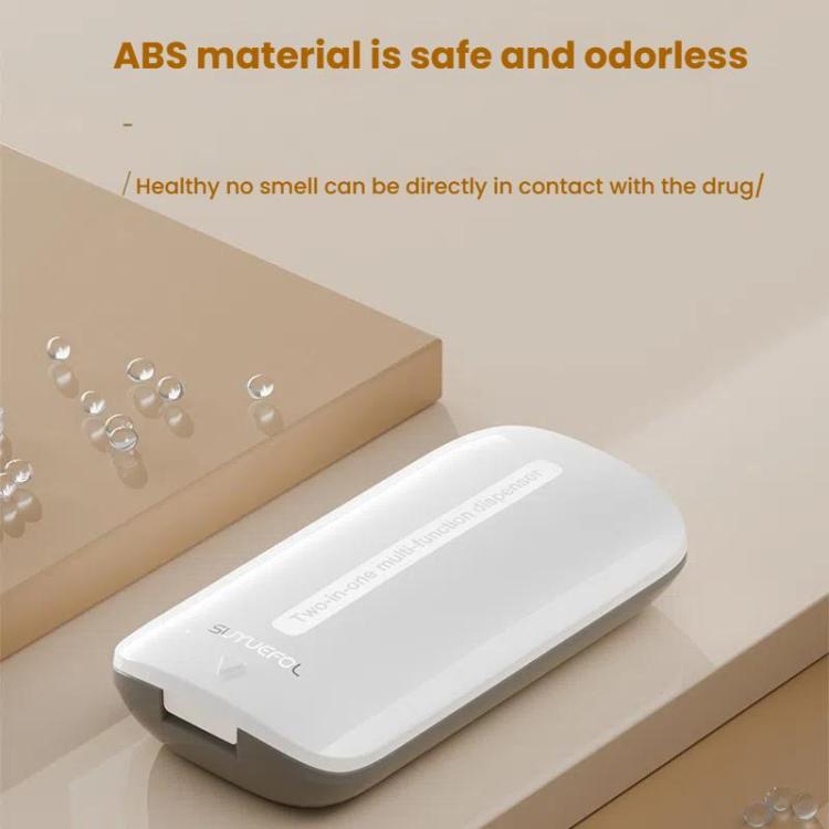 Lightweight Pill Cutter Box Portable Tablet Cutting Dispensing Pill Box(Caramel Brown) - free shipping - PMC TechLife - Order now!