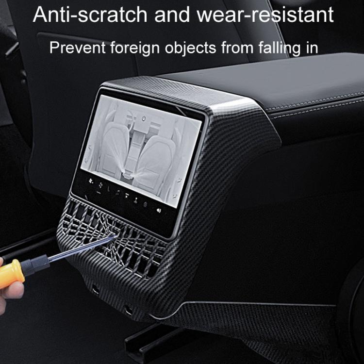 For Tesla New Model 3 / Y Car Rear Air Conditioning Vent Protection Frame, Style: Matte Black - Car Interior Mouldings by PMc TechLife | Online Shopping South Africa | PMc TechLife | Buy Now Pay Later Mobicred