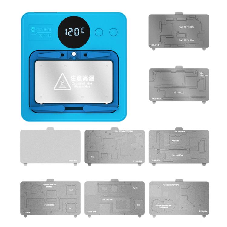 SUNSHINE SS-T12B 9 In 1 Mobile Phone Motherboard Smart Repair Heating Platform Kit Support IP7G-16PM/Android Universal - free shipping - PMC TechLife - Order now!