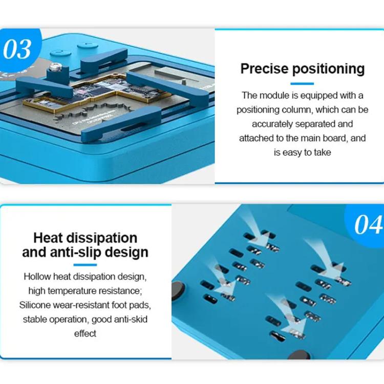 SUNSHINE SS-T12B 9 In 1 Mobile Phone Motherboard Smart Repair Heating Platform Kit Support IP7G-16PM/Android Universal - free shipping - PMC TechLife - Order now!