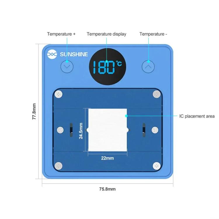 SUNSHINE SS-T12C IC Chip Heating Glue Remover Mobile Phone Repair Chip Fast Heating Efficient Glue Removal Tool - free shipping - PMc TechLife - Order now!