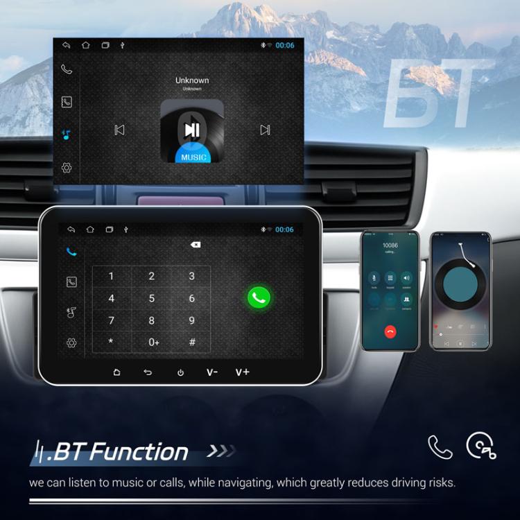 7 inch Horizontal Screen Android 13.0 Single Spindle Universal Car Multimedia Player, Style: Standard+Camera+Mic - Car MP3 & MP4 & MP5 by PMc TechLife | Online Shopping South Africa | PMc TechLife | Buy Now Pay Later Mobicred