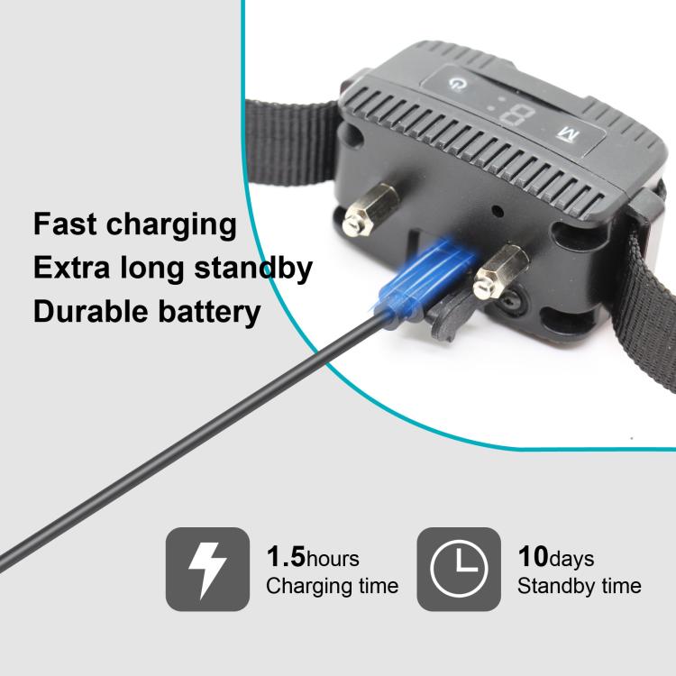 Anti-Barking Dog Collar Pet Remote Control Training Barking Control Device(Black) - Training Aids by PMC TechLife | Online Shopping South Africa | PMC TechLife | Buy Now Pay Later Mobicred