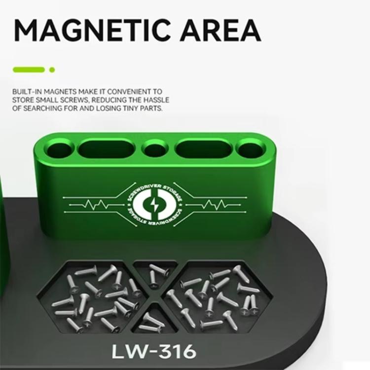 LUOWEI LW-316 Cell Phone Repair Tool Organizer Rotary Screwdriver Holder - free shipping - PMC TechLife - Order now!